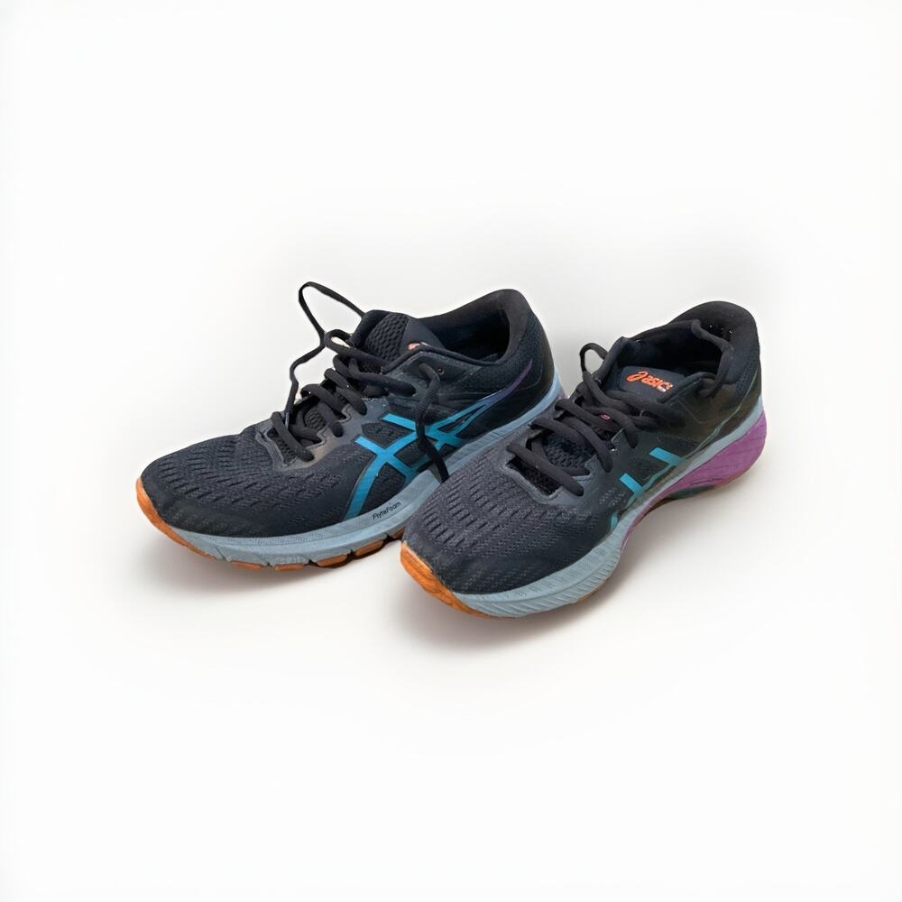 ASICS GT-2000 9 Women’s Size 10 Running Shoes Black Teal Purple Used